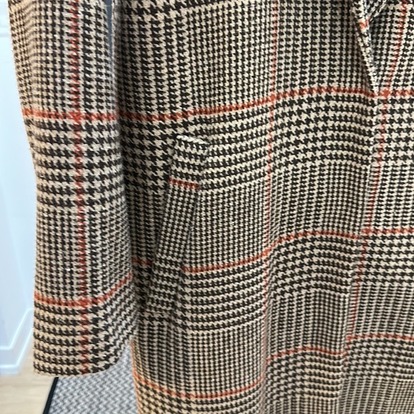 Brown Plaid Coat - Picture 3 of 4
